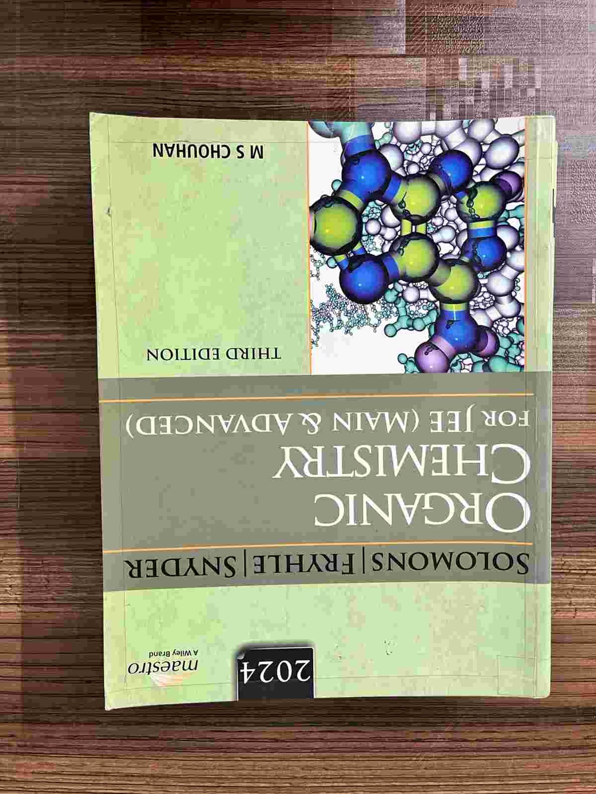SOLOMONS ORGANIC CHEM FOR JEE ADV
